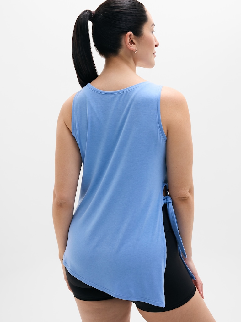Move With Ease Asym Tie Tank
