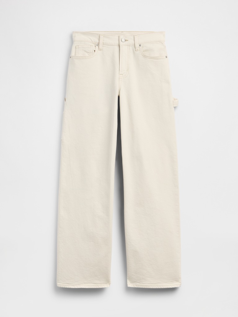 Mid Rise Wide-Leg Carpenter Jeans