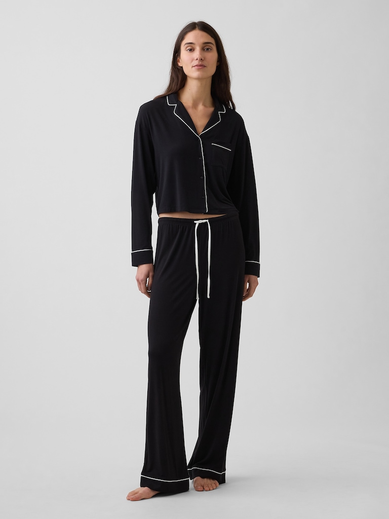 Softest Modal Crop PJ Top