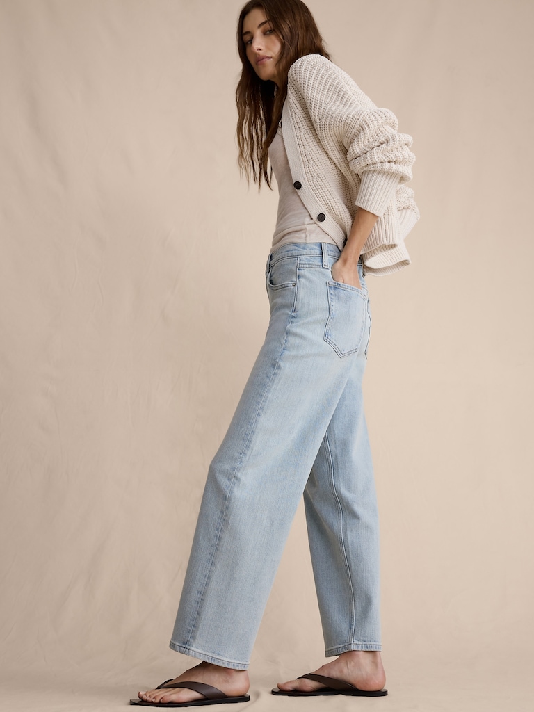 Mid-Rise 90s Loose Crop Jean