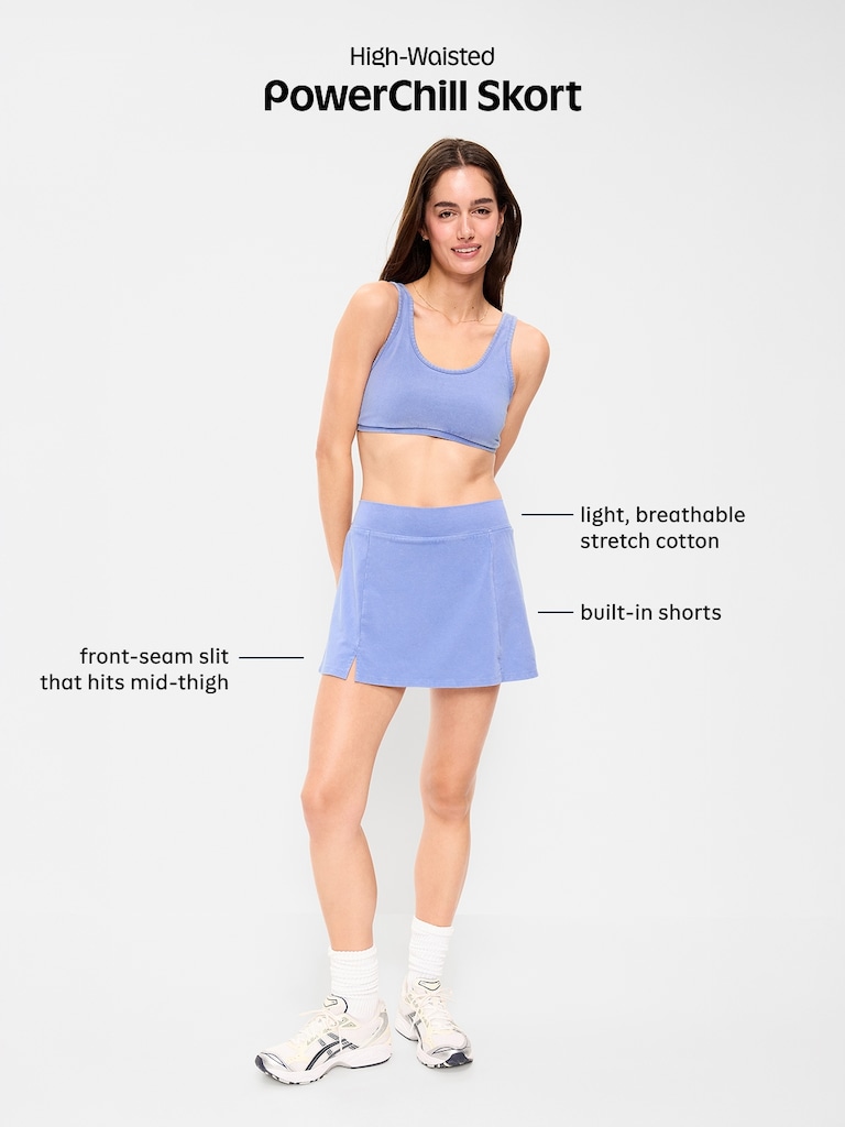 High-Waisted PowerChill Skort