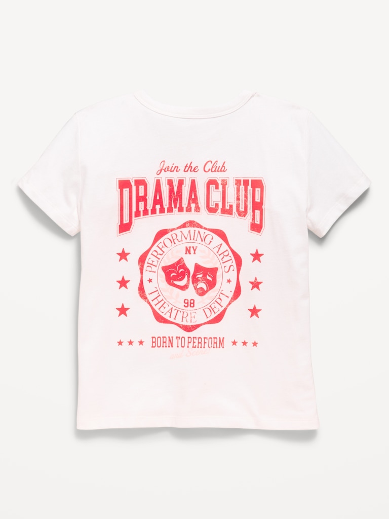 T-shirt à manches courtes à imprimé pour fille