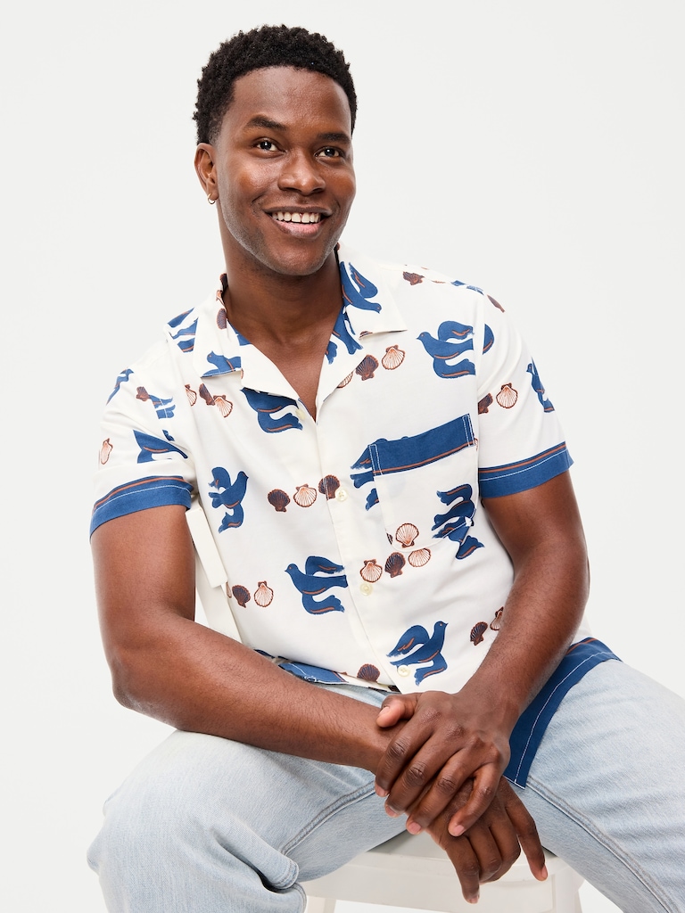 Short-Sleeve Camp Shirt