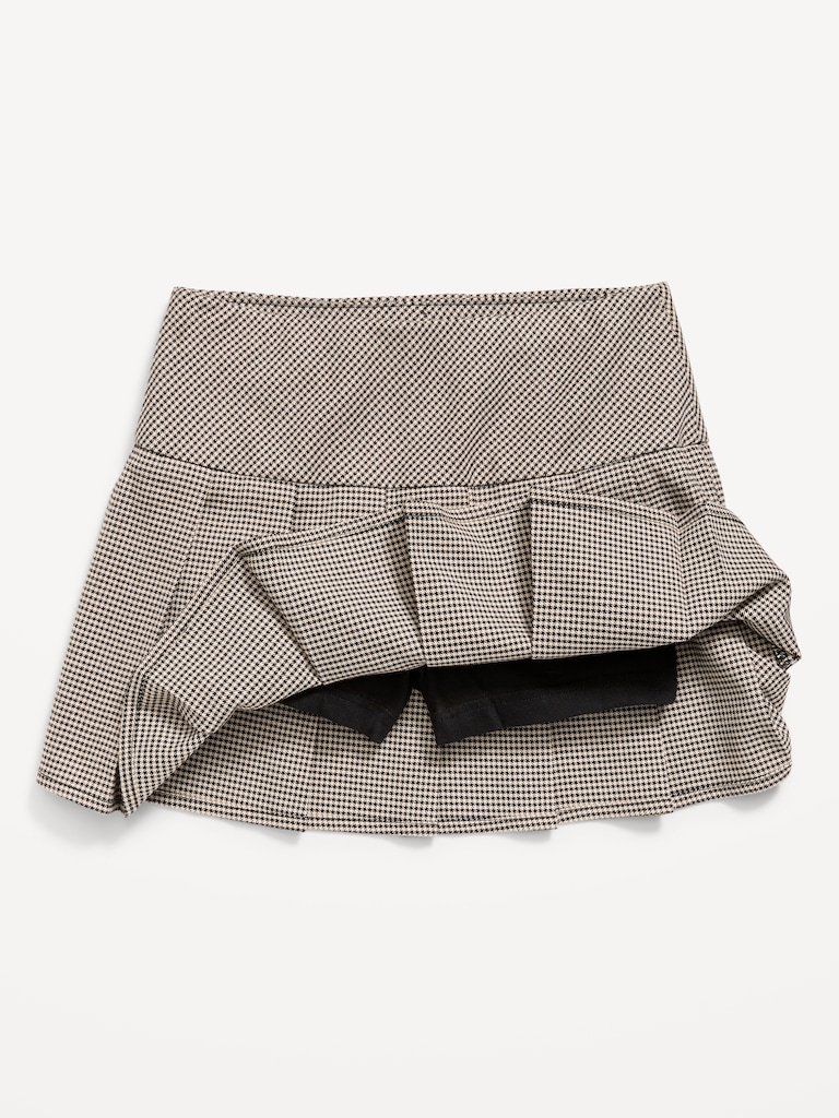 Pleated Twill Skort for Girls