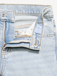 High-Waisted Ripped Baggy Wide-Leg Jeans for Girls