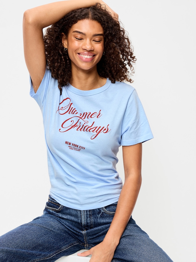EveryWear Crew-Neck Graphic T-Shirt