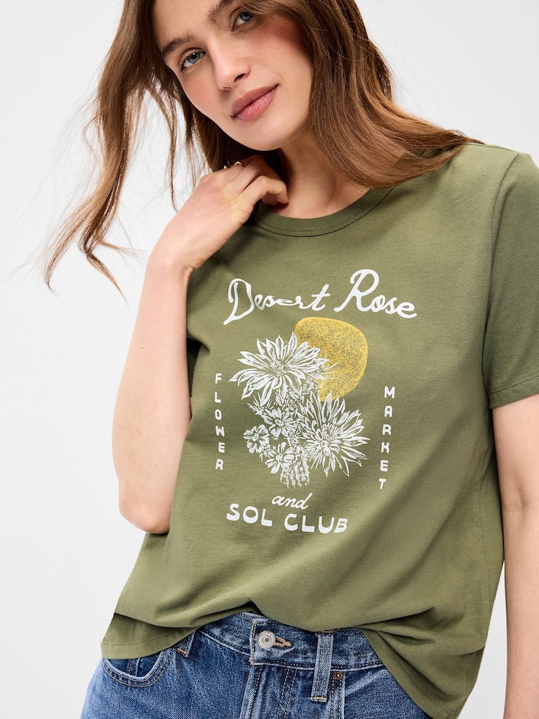 EveryWear Crew-Neck Graphic T-Shirt