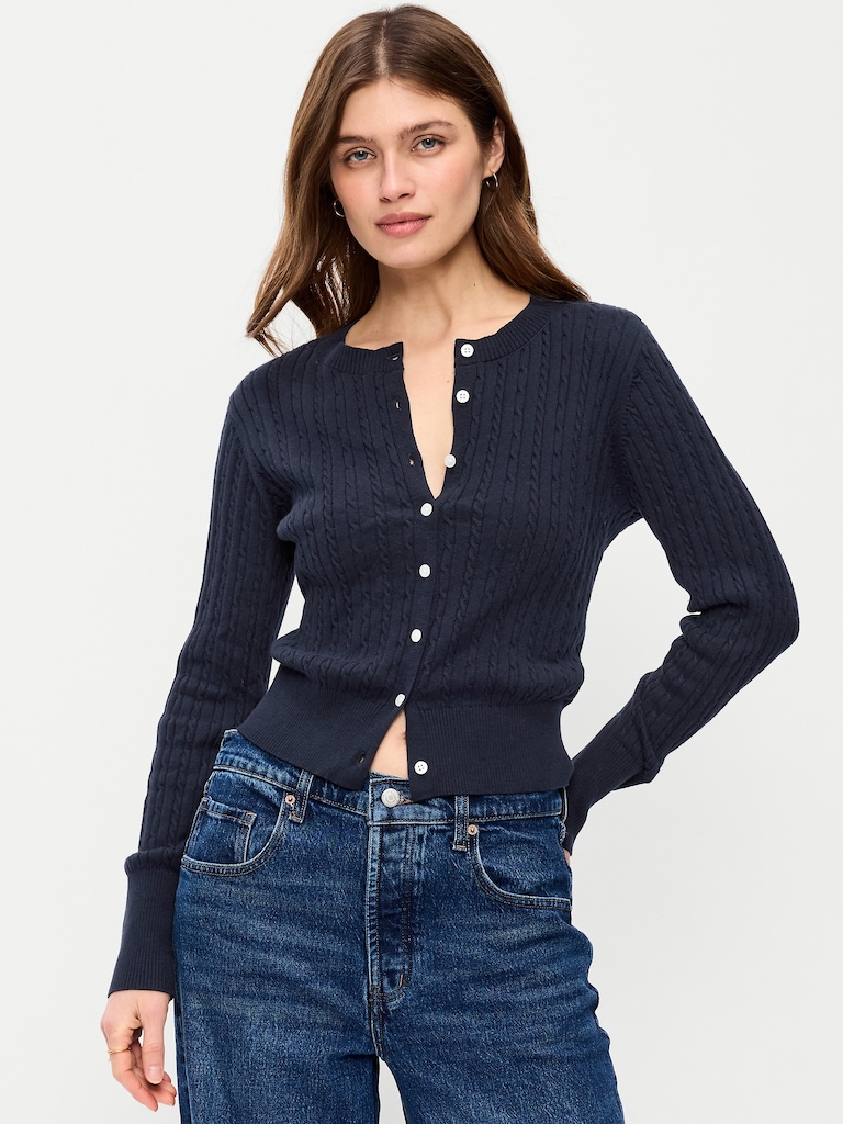 SoSoft Crew-Neck Cardigan Sweater