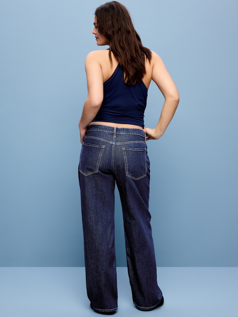 Low-Rise Loose Jeans