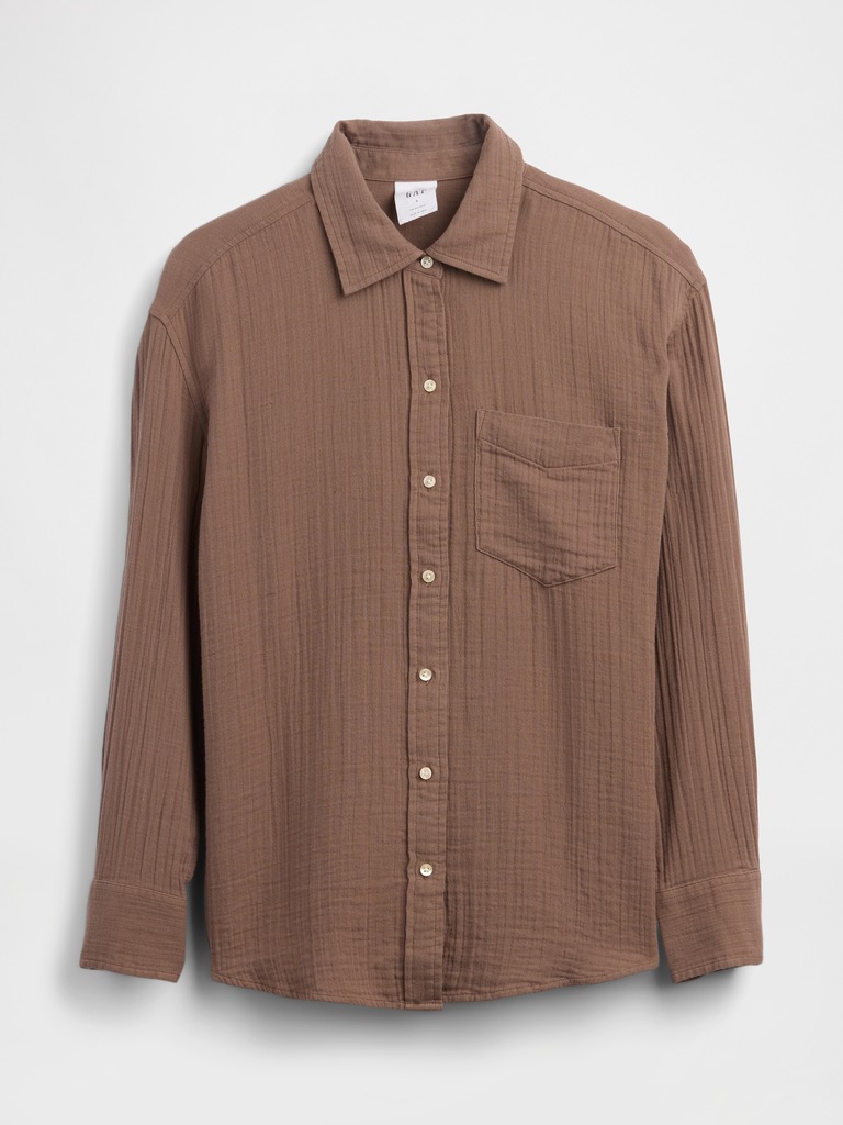 Oversized Shirt in Gauze
