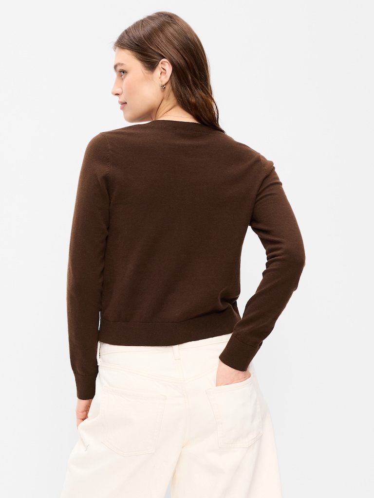 SoSoft Lite Cropped Crew-Neck Cardigan