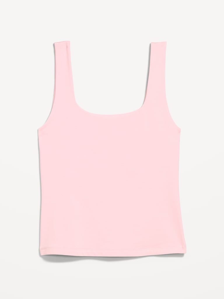 Hug Double-Layer Scoop-Neck Tank Top