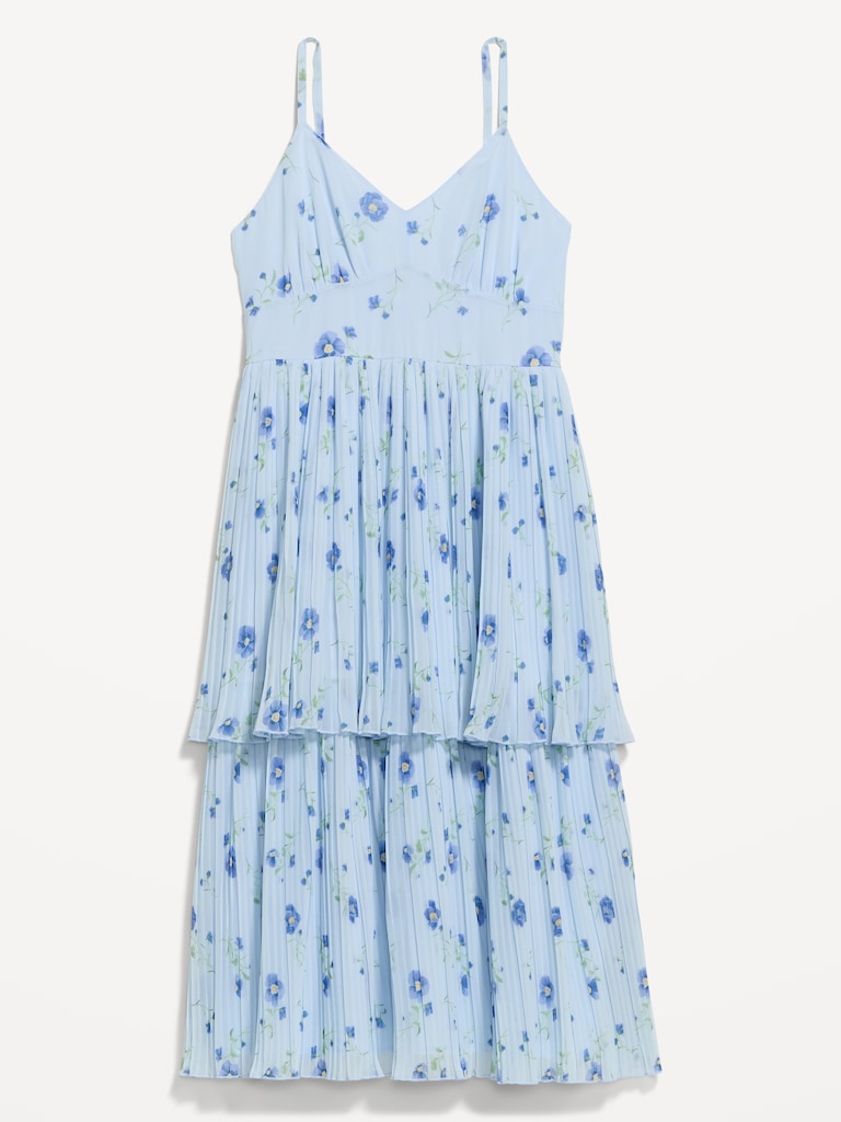 The Occasion by Old Navy Pleated Fit & Flare Midi Dress