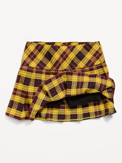 Pleated Twill Skort for Girls