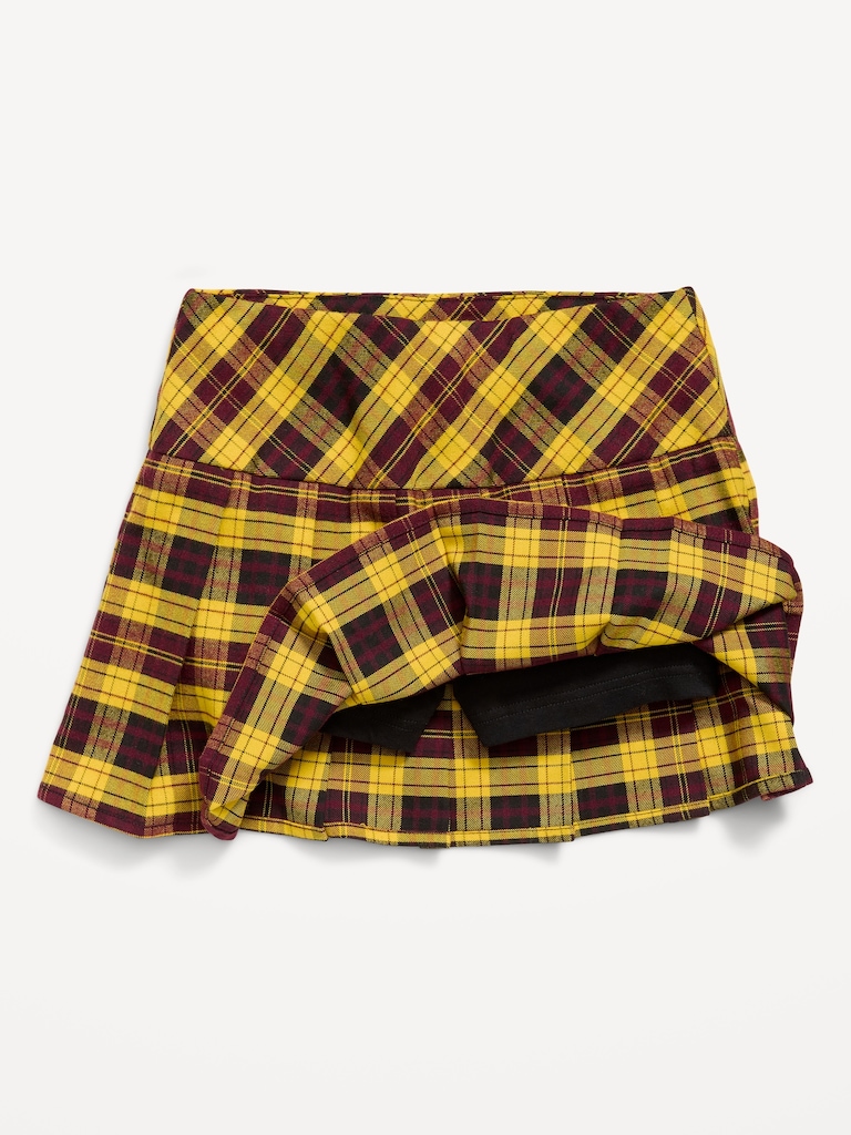 Pleated Twill Skort for Girls