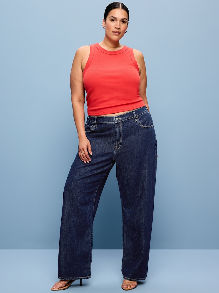 Low-Rise Loose Jeans