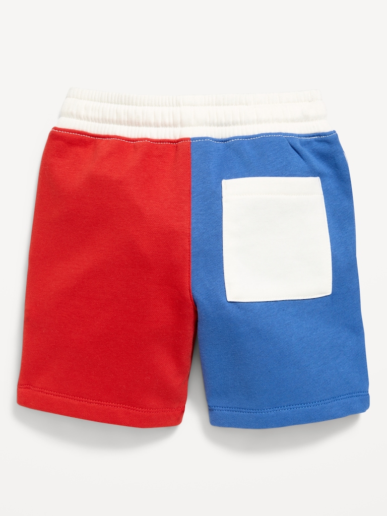 Fleece Color-Block Shorts for Toddler Boys