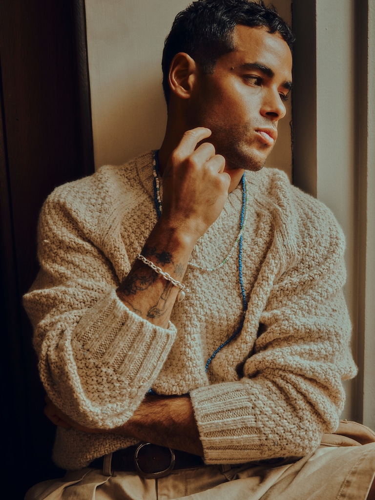 Archive Reissue Pullover Crew-Neck Sweater in Cotton-Wool Blend