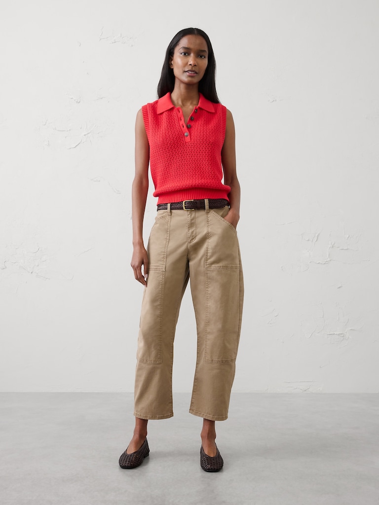 Textured Sweater Polo