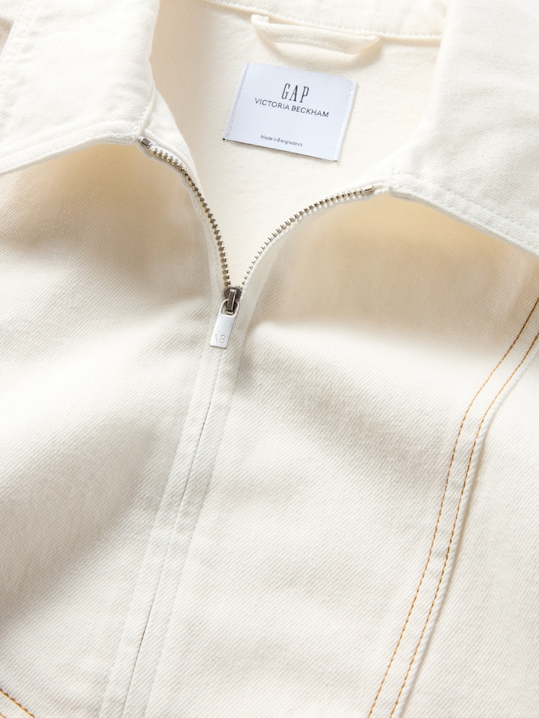 Gap × Victoria Beckham Denim Zip Shirt