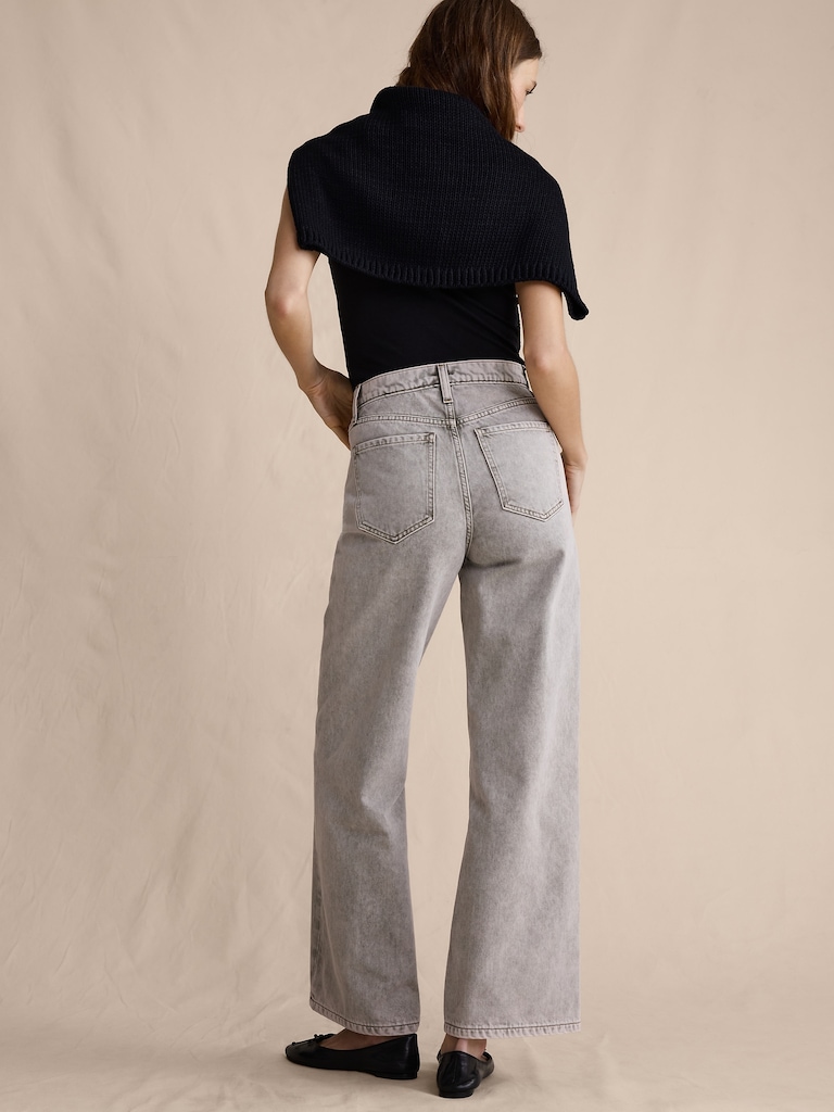 The Icon Classic Wide-Leg Crop Jean