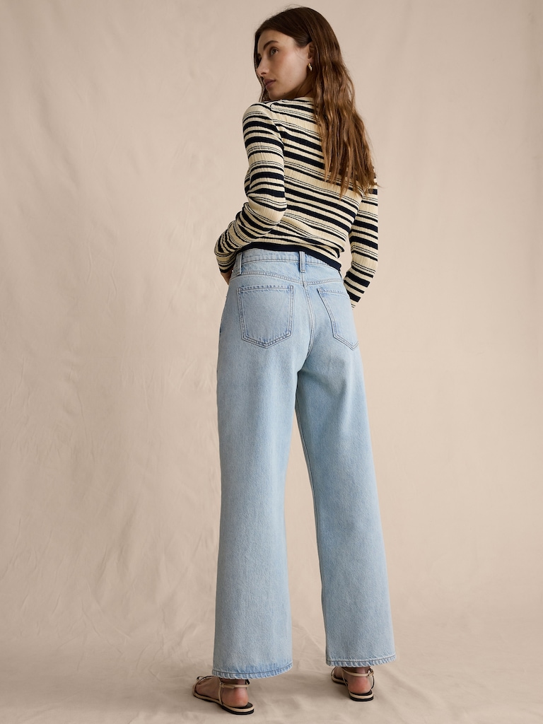 The Icon Classic Wide-Leg Crop Jean