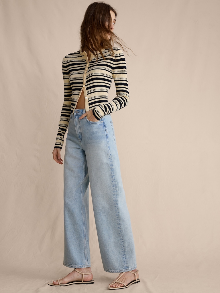 The Icon Classic Wide-Leg Crop Jean