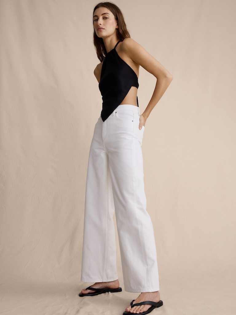 The Icon Classic Wide-Leg Crop Jean