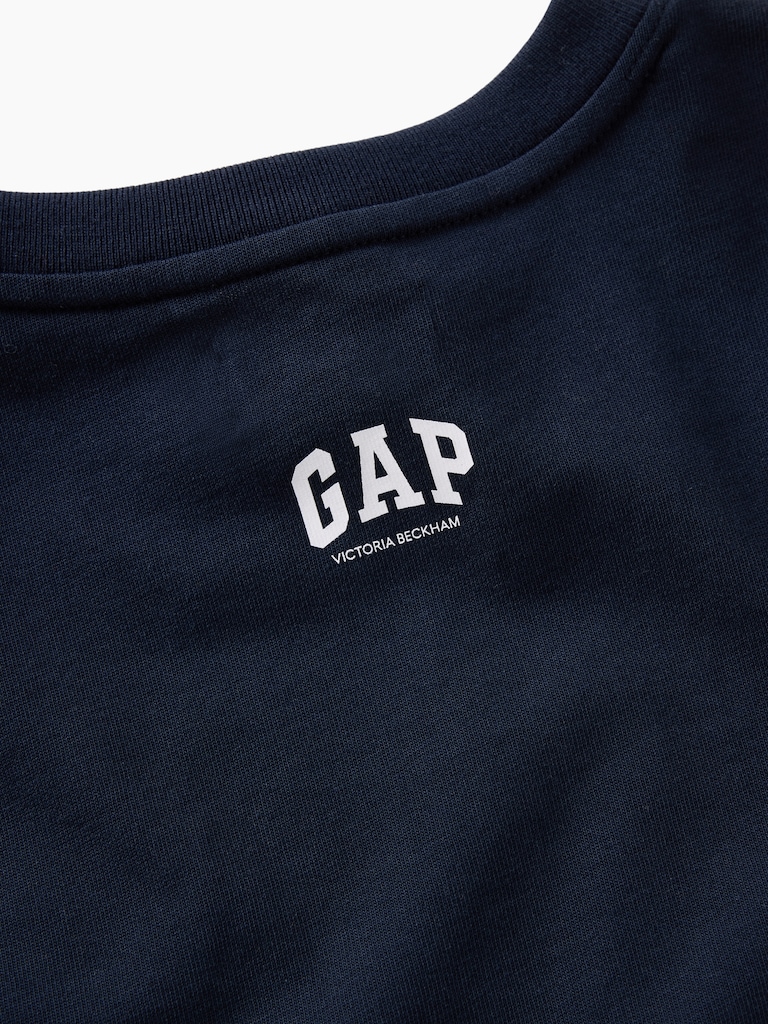 Gap × Victoria Beckham Organic Cotton Logo Crop T-Shirt