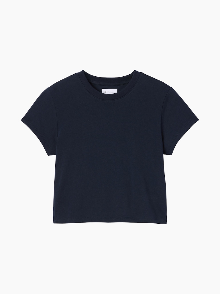Gap × Victoria Beckham Organic Cotton Logo Crop T-Shirt