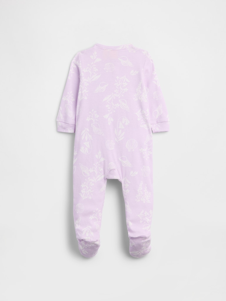 Baby Print Two-Way Zip One-Piece