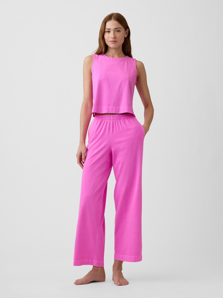 Crewneck PJ Shell Tank Top