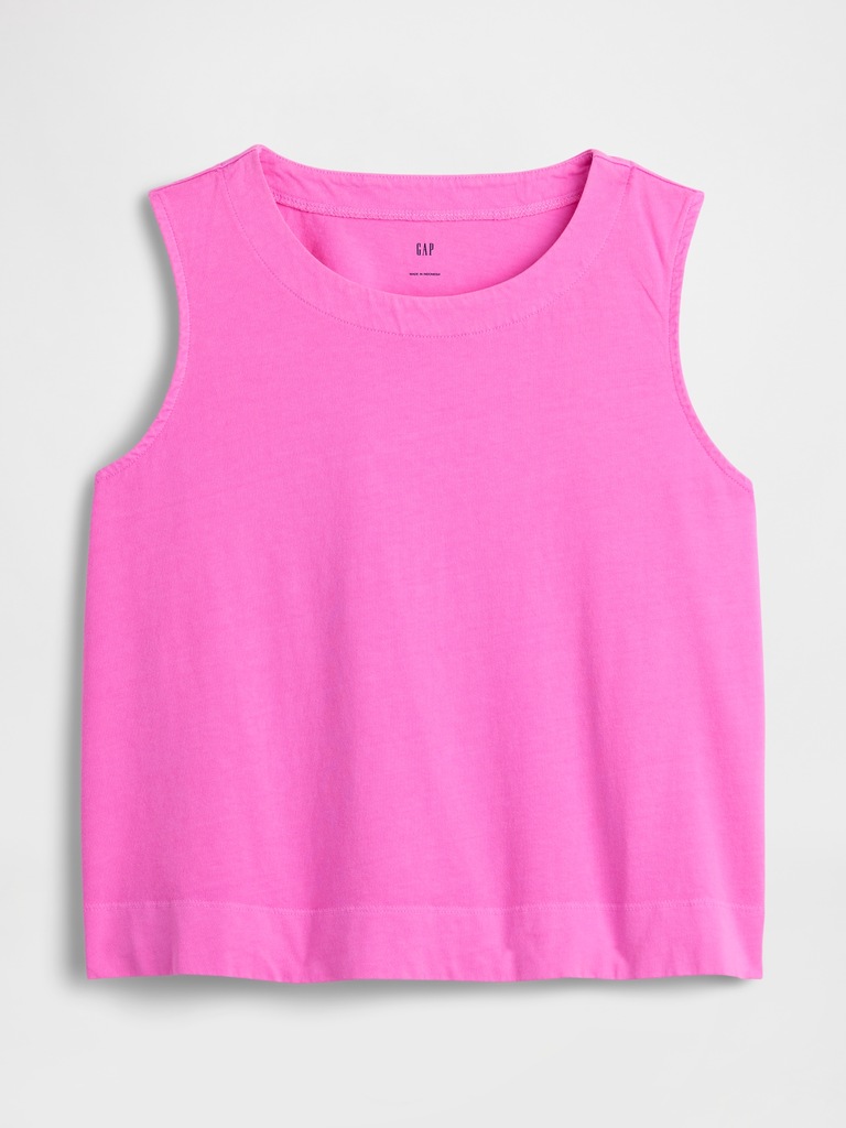 Crewneck PJ Shell Tank Top