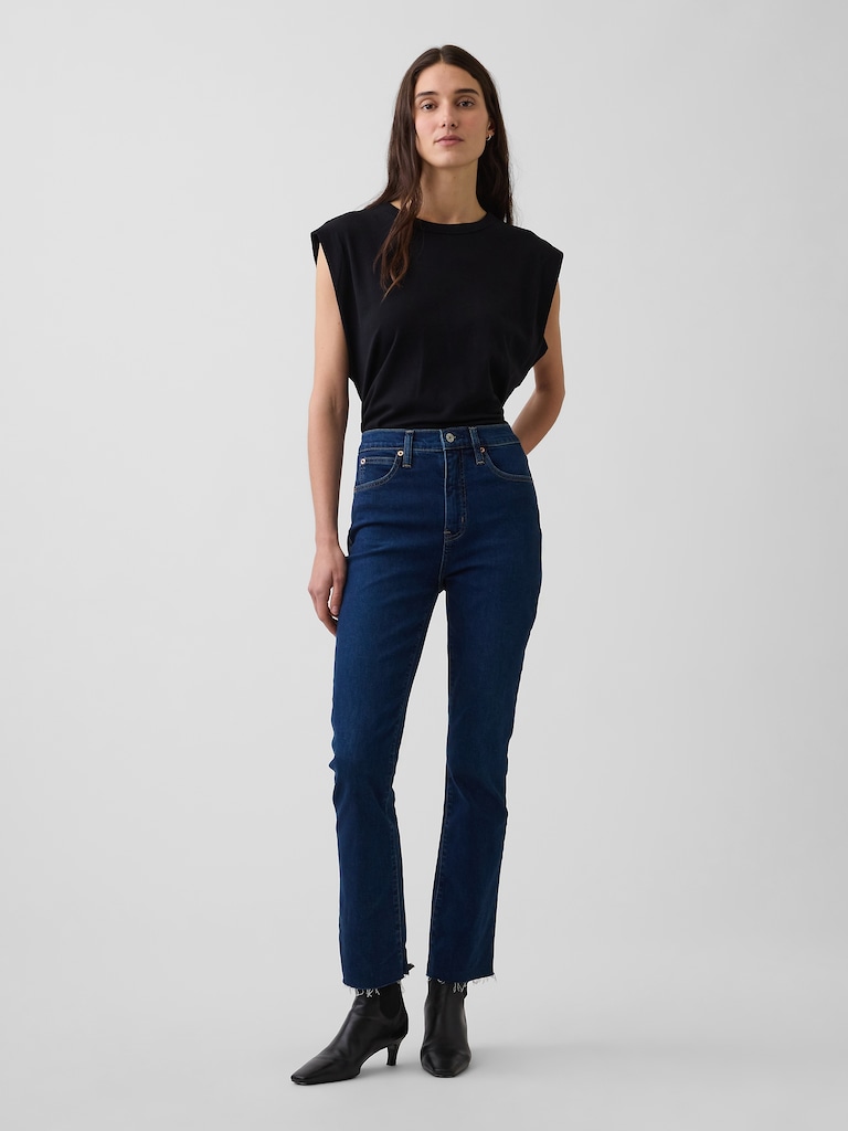 High Rise Kick Flare Jeans