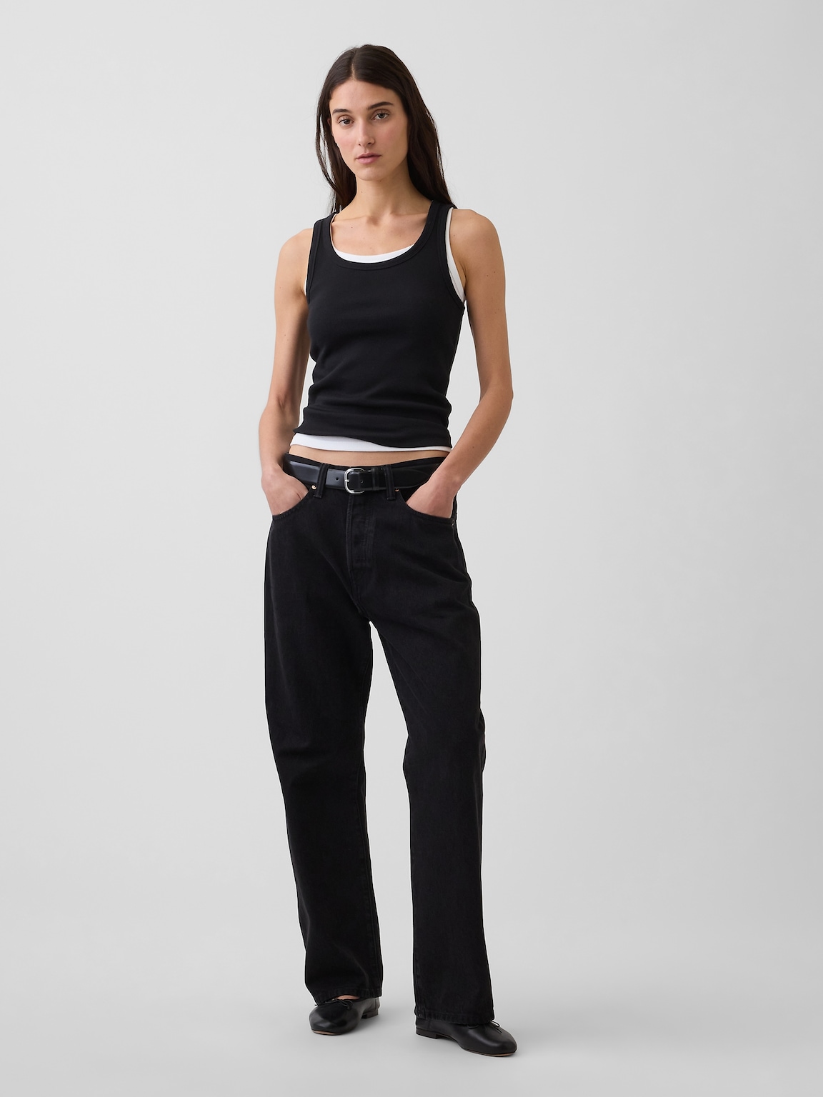 Rib Scoop Tank Top