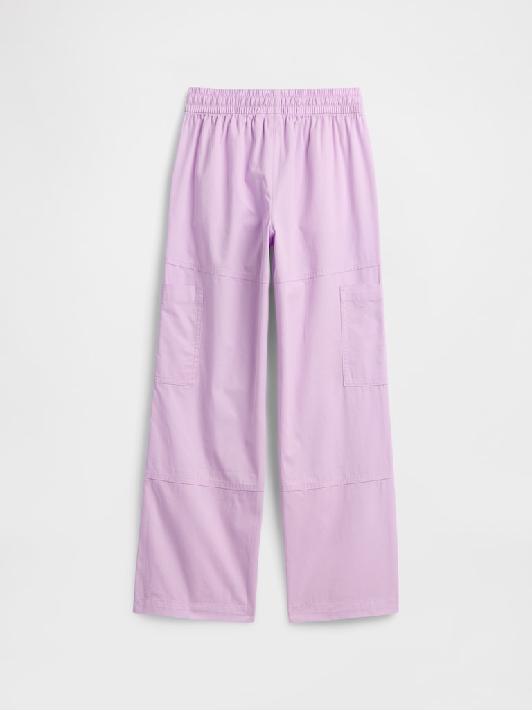 Kids Pull-On Relaxed Denim Cargo Pants