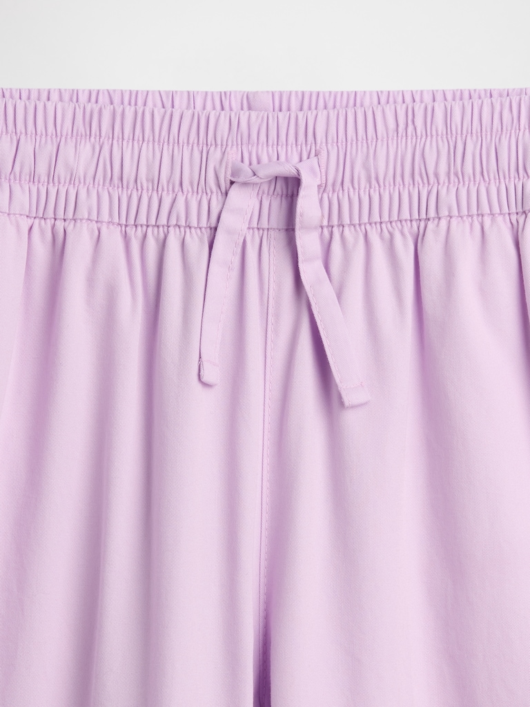 Kids Pull-On Relaxed Denim Cargo Pants