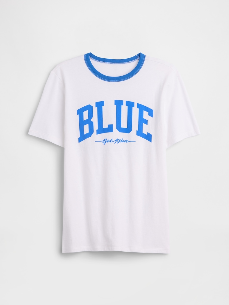 Kids Get Blue Ringer Graphic T-Shirt