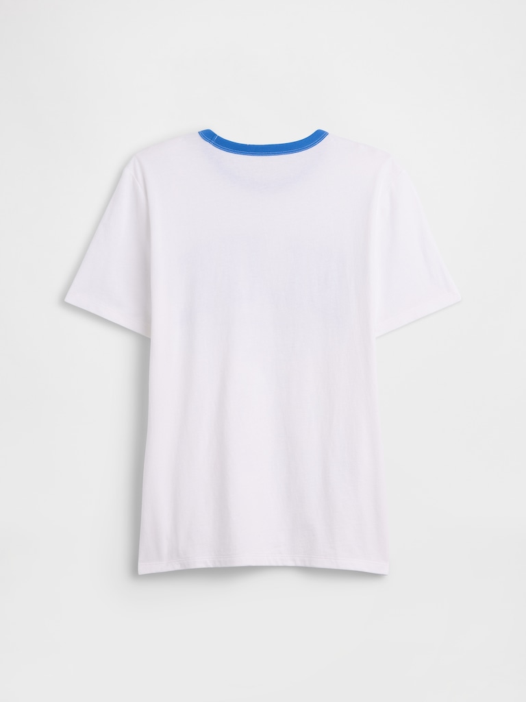 Kids Get Blue Ringer Graphic T-Shirt
