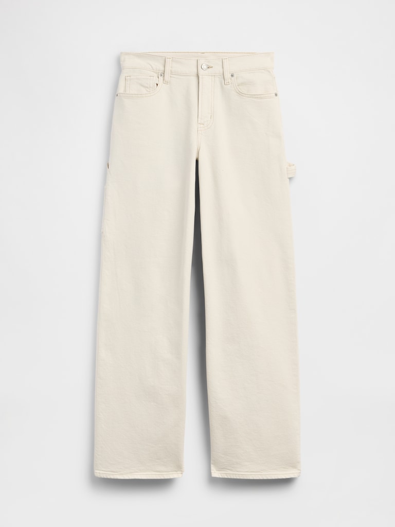 Mid Rise Wide-Leg Carpenter Jeans
