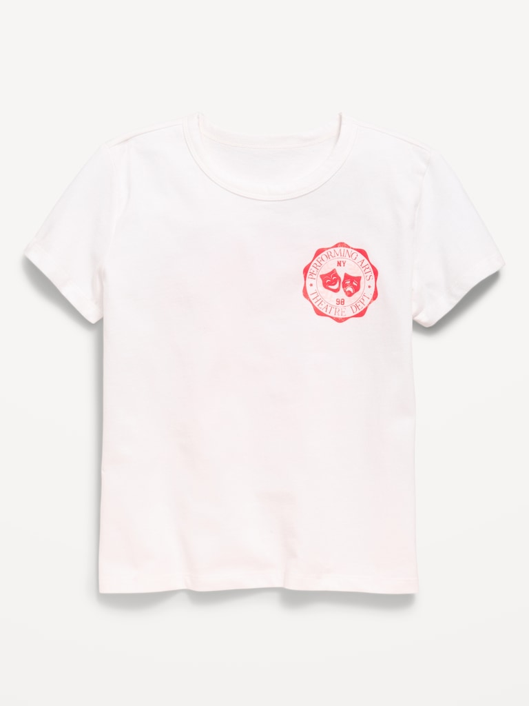 T-shirt à manches courtes à imprimé pour fille