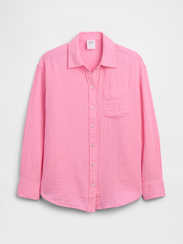 Oversized Shirt in Gauze