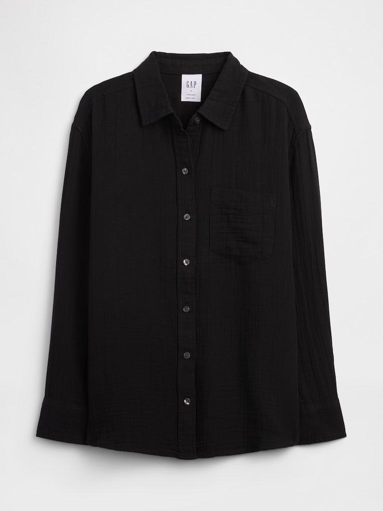 Oversized Shirt in Gauze