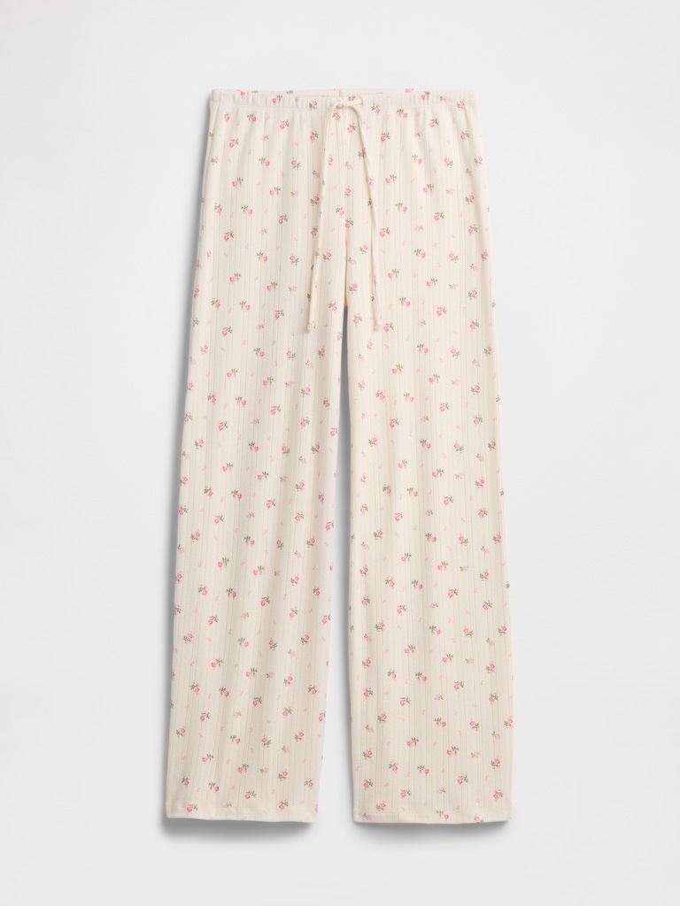 Relaxed Pointelle PJ Pants
