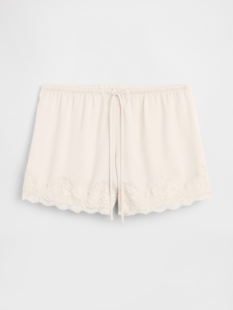 5" High Rise Pull-On Satin Shorts
