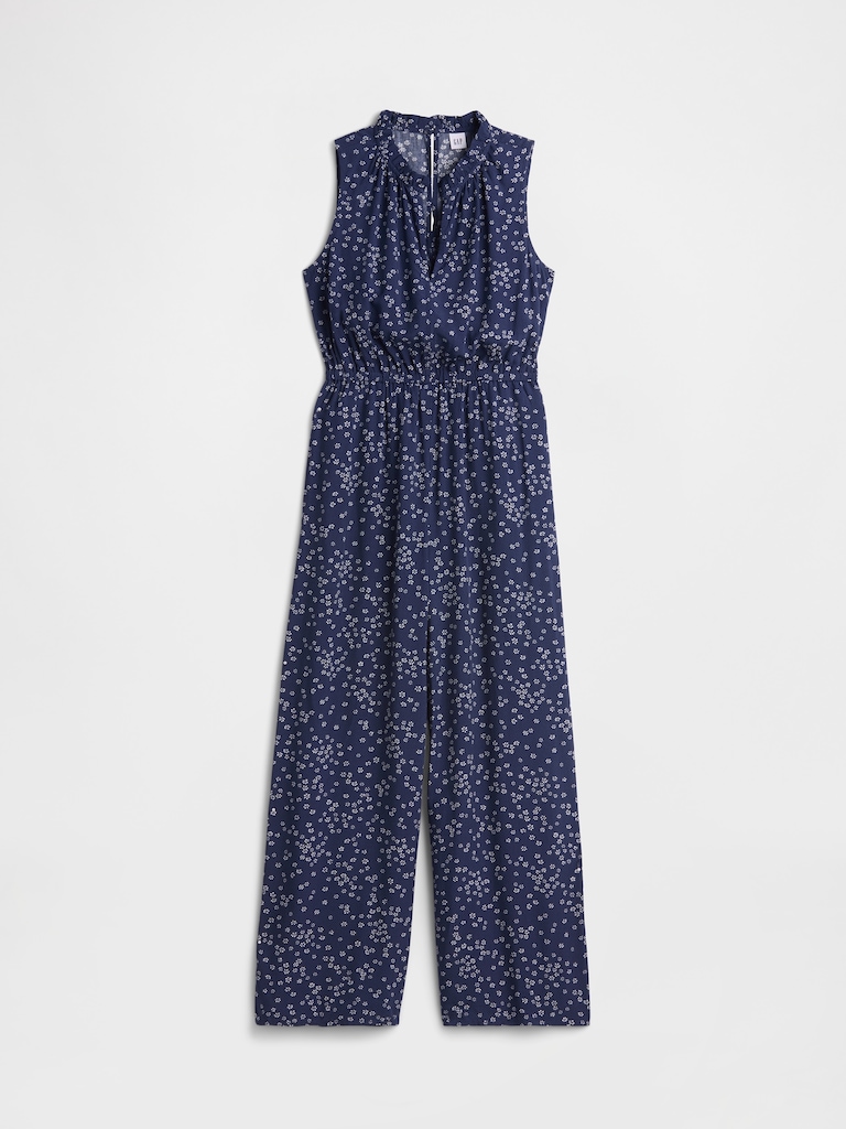 Sleeveless Wide-Leg Jumpsuit