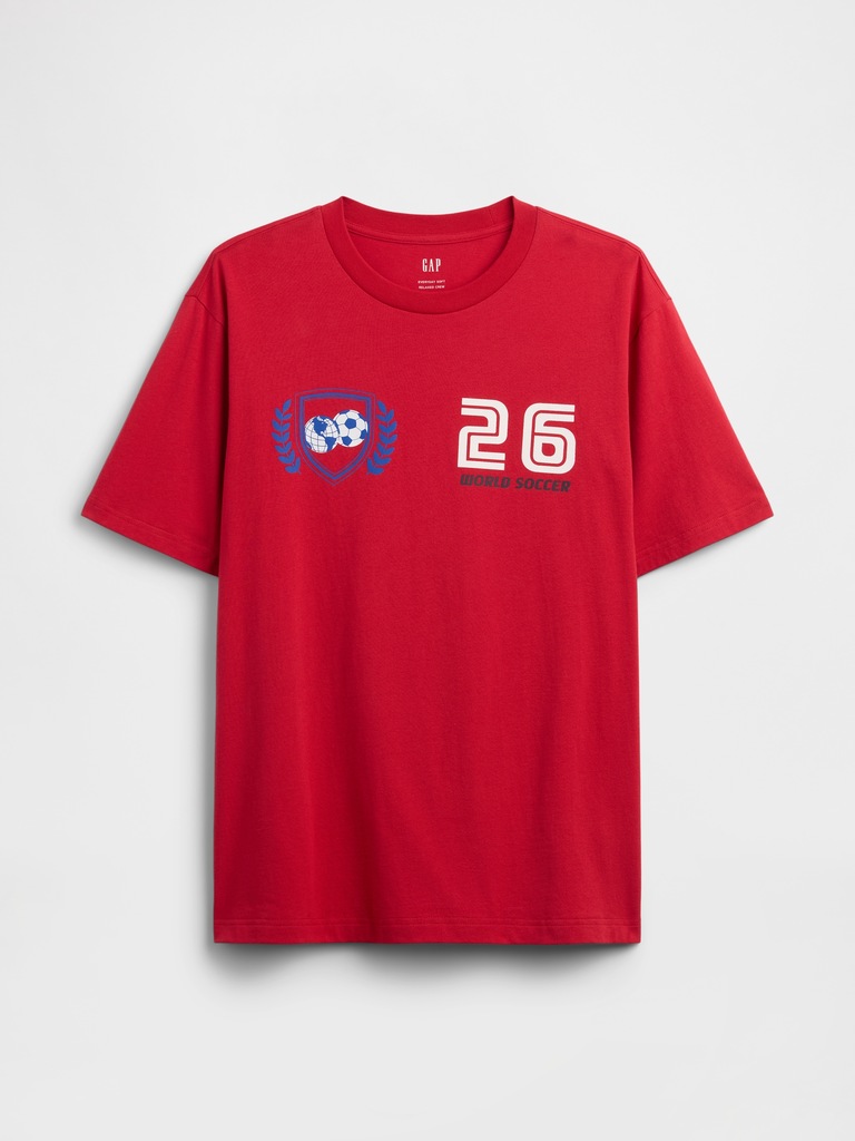 Everyday Soft Relaxed Soccer Graphic T-Shirt