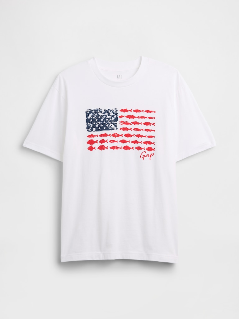 Everyday Soft Relaxed Americana Graphic T-Shirt