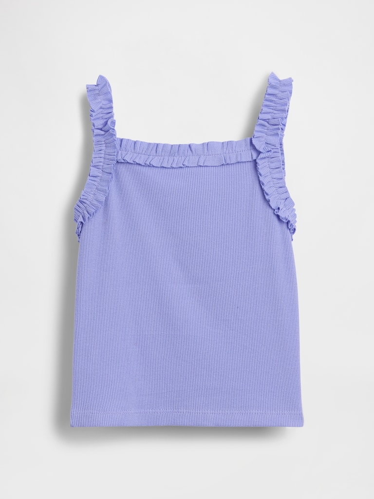 Baby & Toddler Rib Ruffle Apron Tank Top