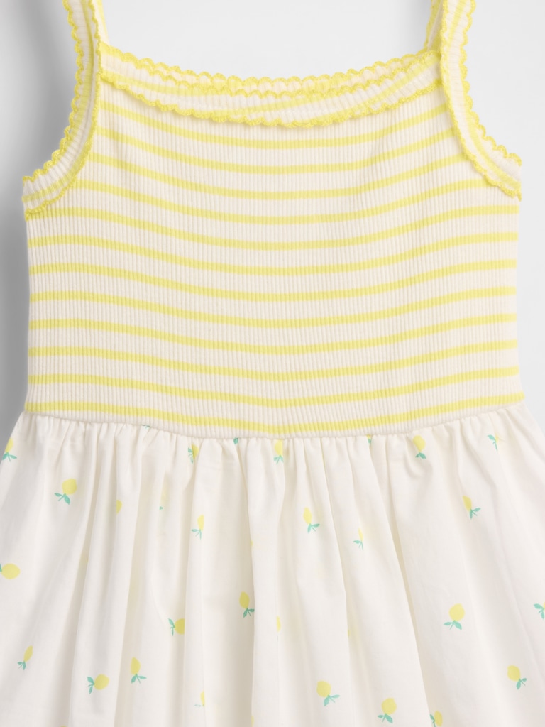 Baby & Toddler Mixed Media Apron Dress